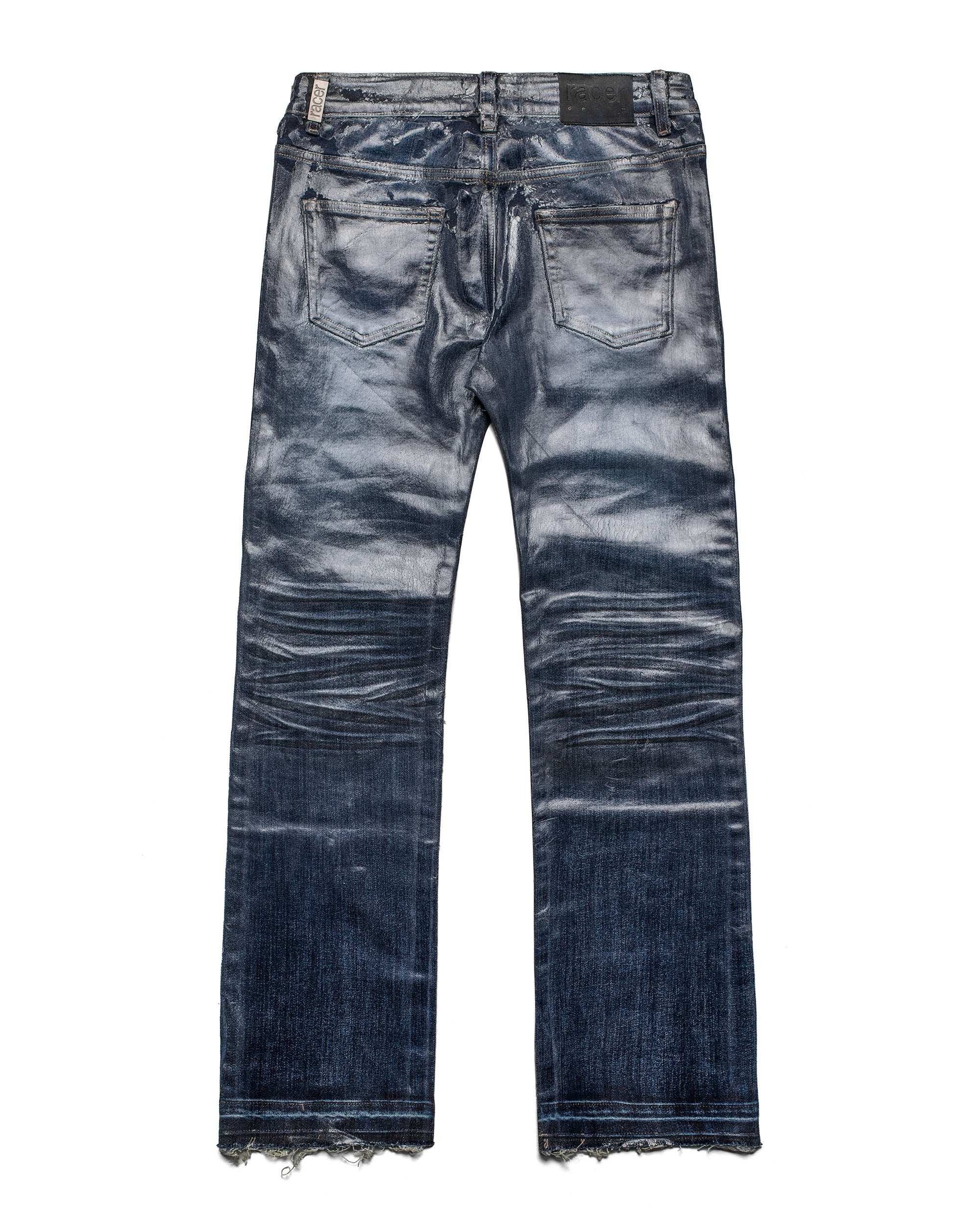Waxed Slim Gloss Denim – Racer Worldwide