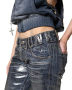 Waxed Slim Gloss Denim