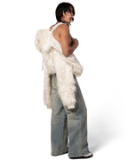 Tundra White Fur Bomber