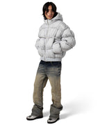 Grey Puffer Jacket X