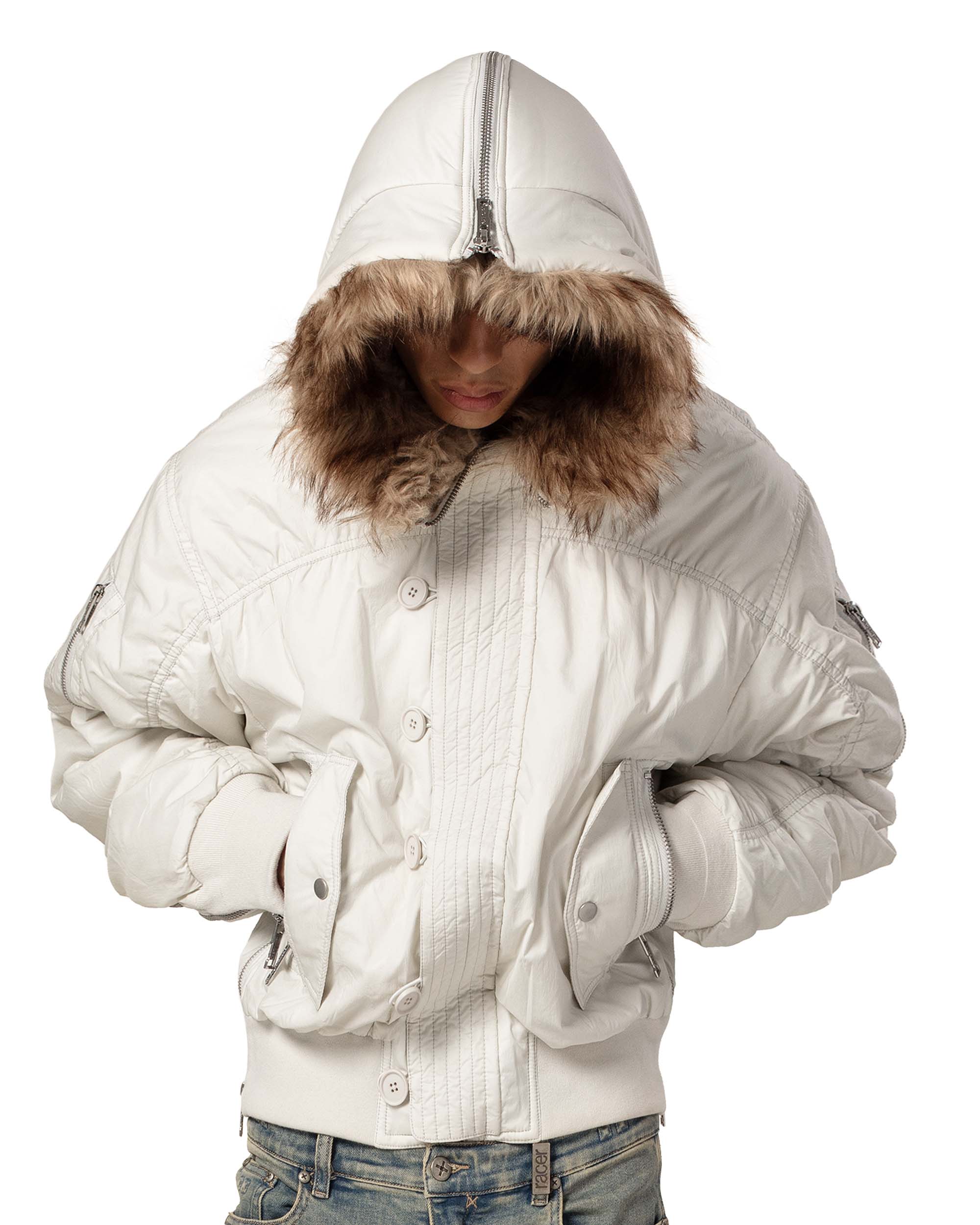 ジャケット・アウター racerworldwide Aviator Bomber Jacket Translucent Aviator Bomber – Racer Worldwide