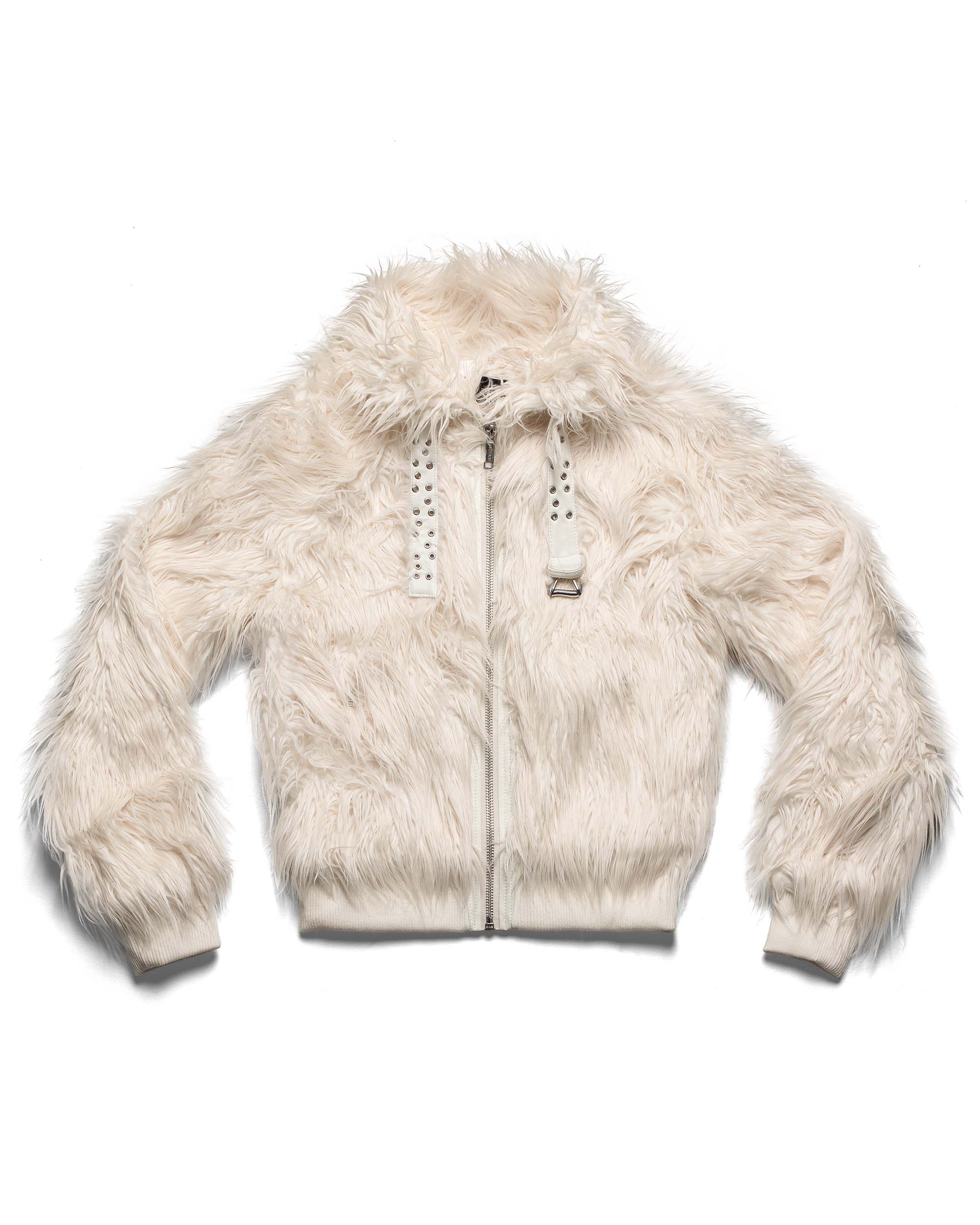 Tundra White Fur Bomber
