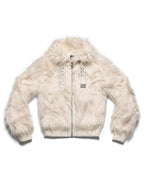 Tundra White Fur Bomber