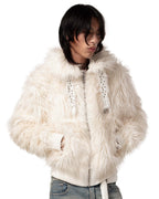 Tundra White Fur Bomber