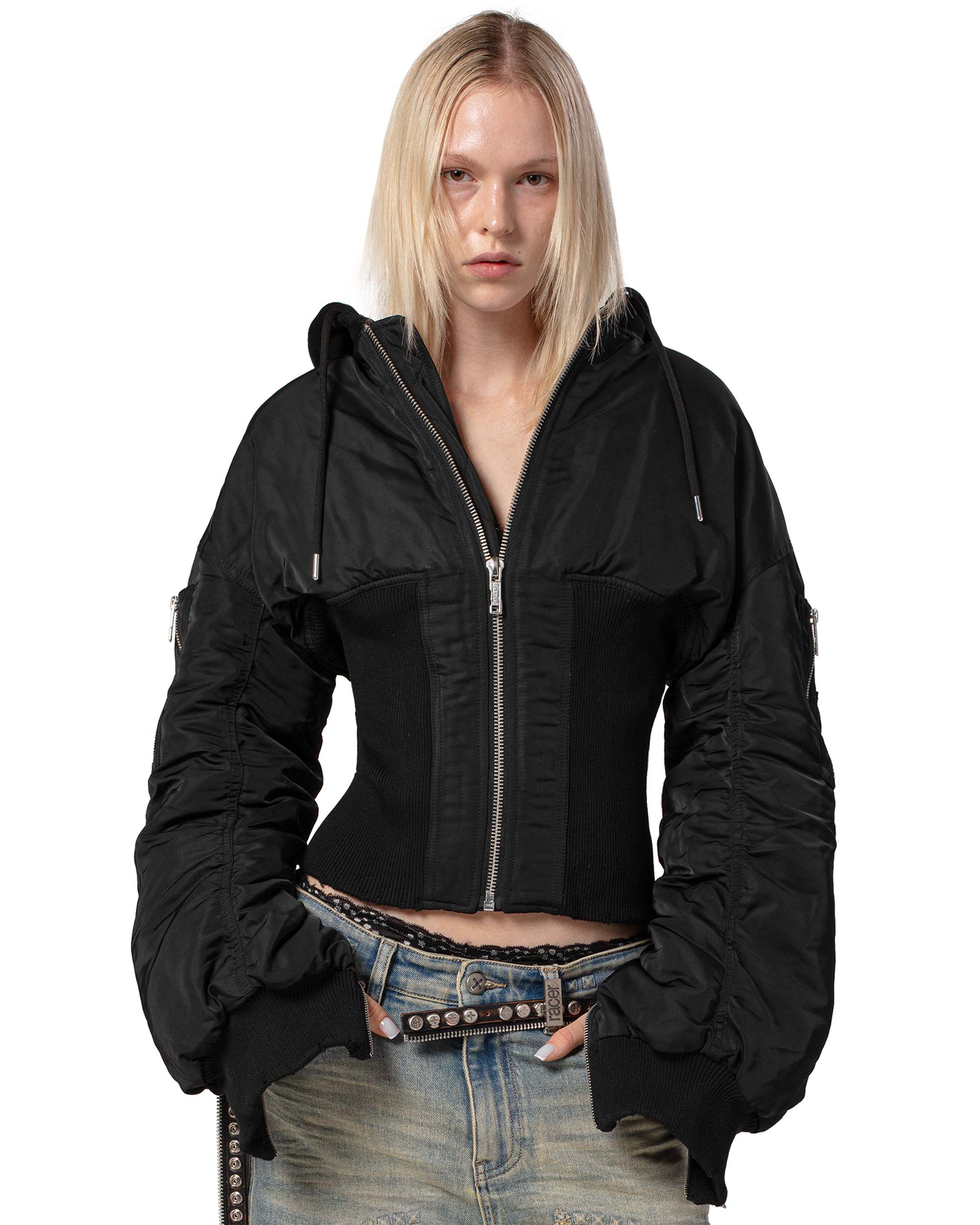 Black Fitted Bomber