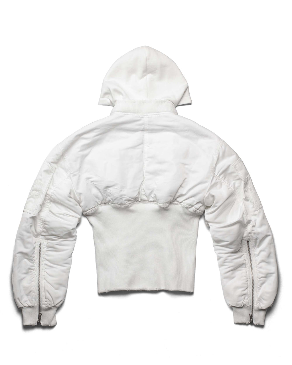 White Fitted Bomber