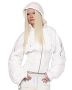 White Fitted Bomber