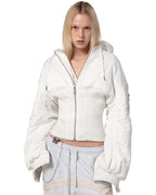 White Fitted Bomber