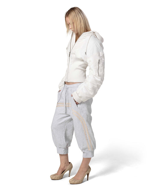 White Fitted Bomber
