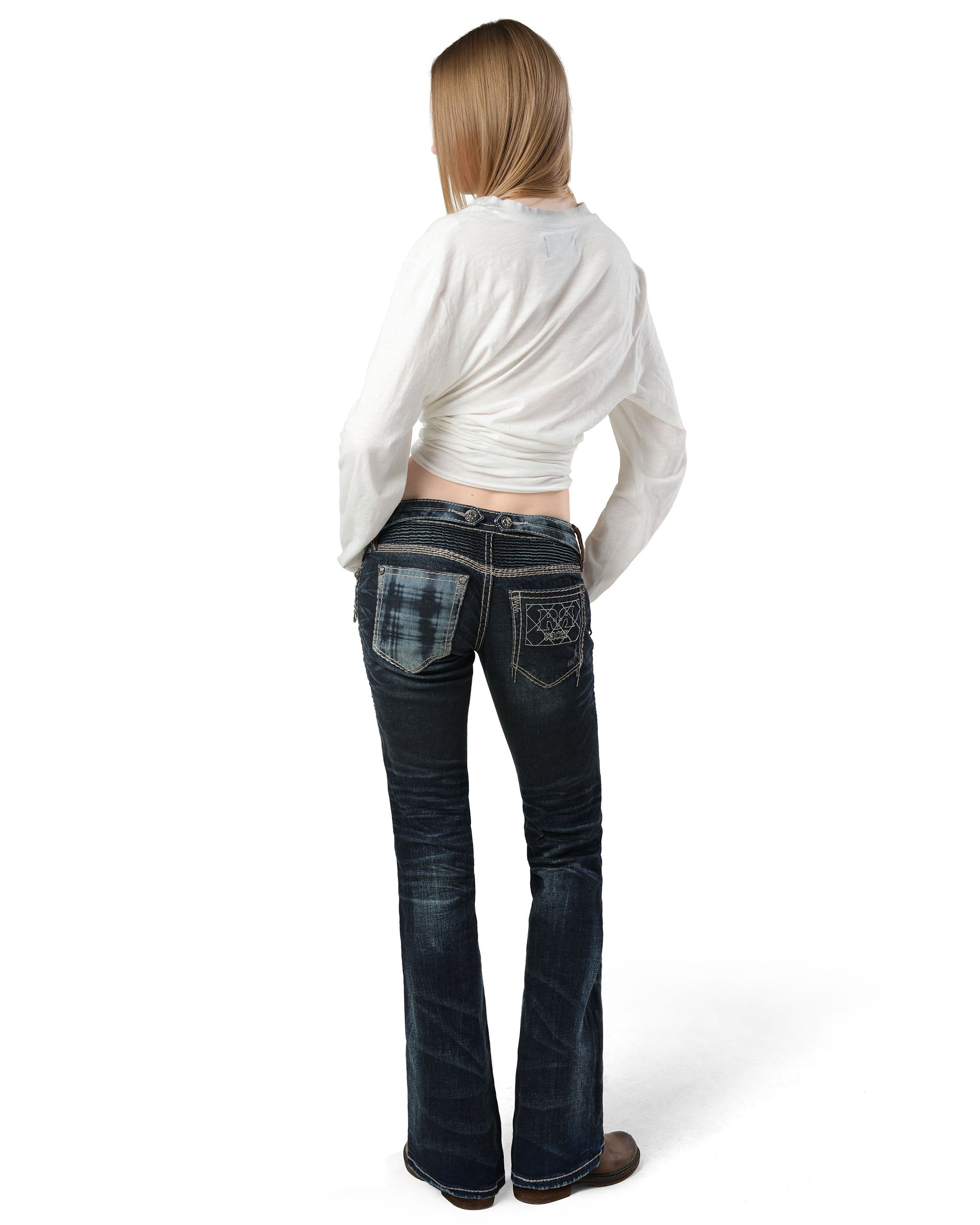 パンツ remake luster coating bootcut denim Rock Revival Women's Coated Bootcut Denim – Racer Worldwide