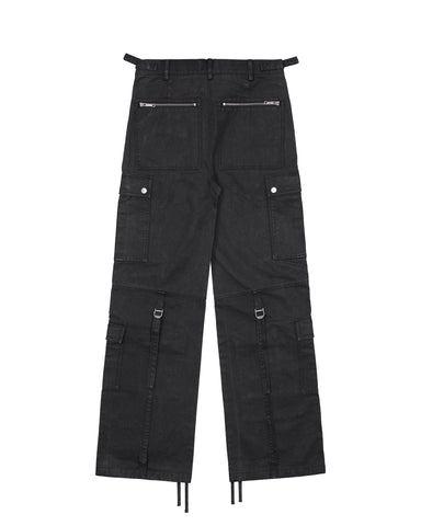 パンツ Radiant Belt cargo black denim D.HYGEN Stretch Denim Cargo Cropped Pants （BLACK） -FASCINATE