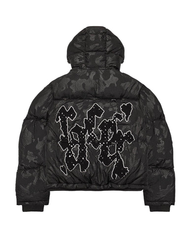 Black Camo Puffer Jacket 3.0 Racer Worldwide