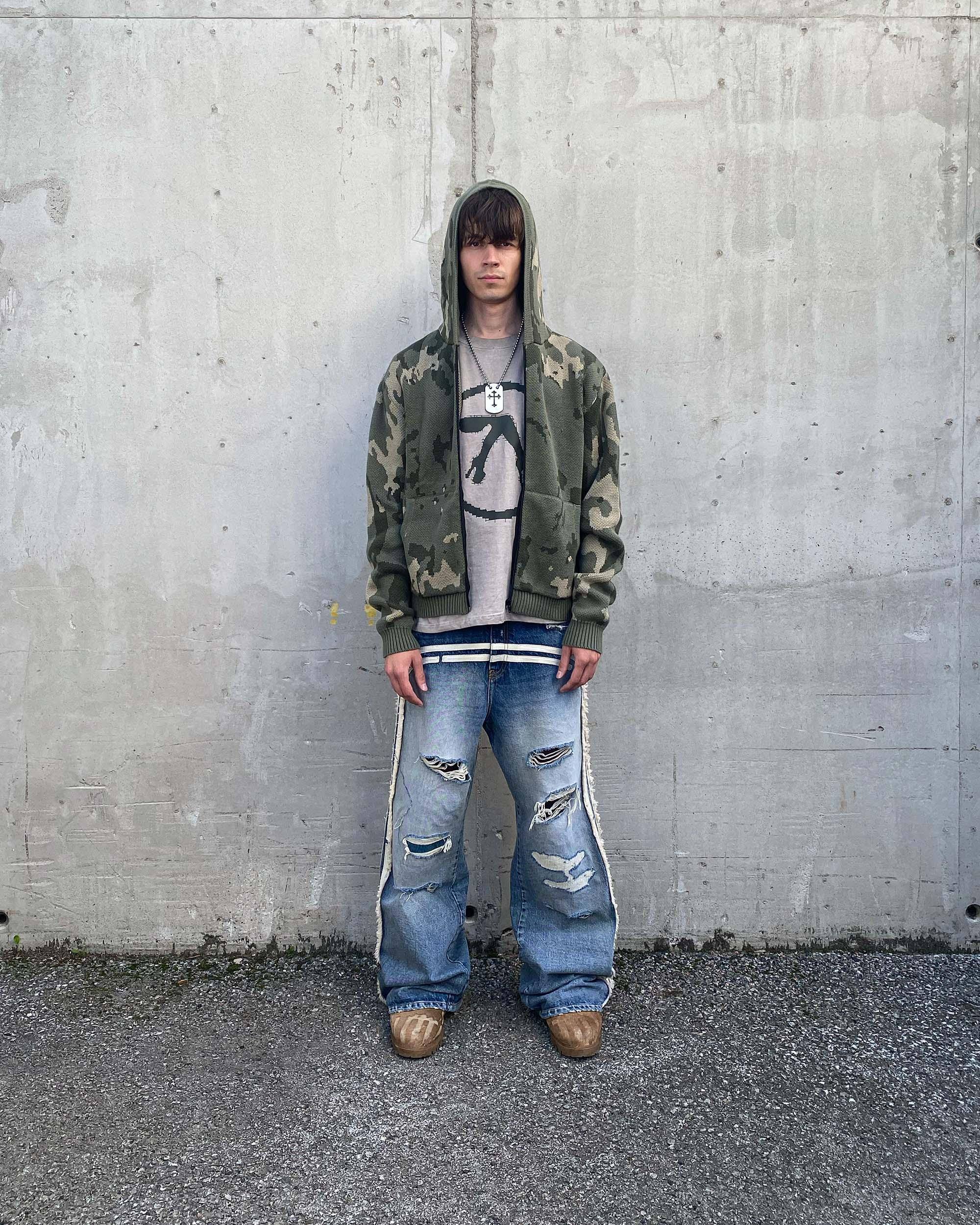 Green Camo Knit Hoodie – Racer Worldwide