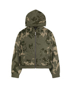 Green Camo Knit Hoodie