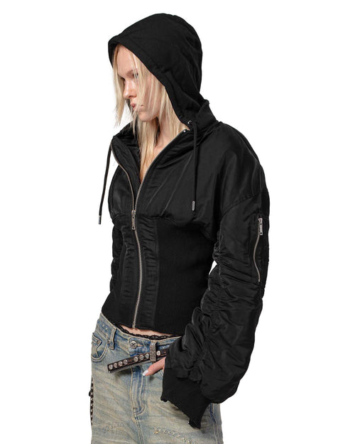 Black Fitted Bomber