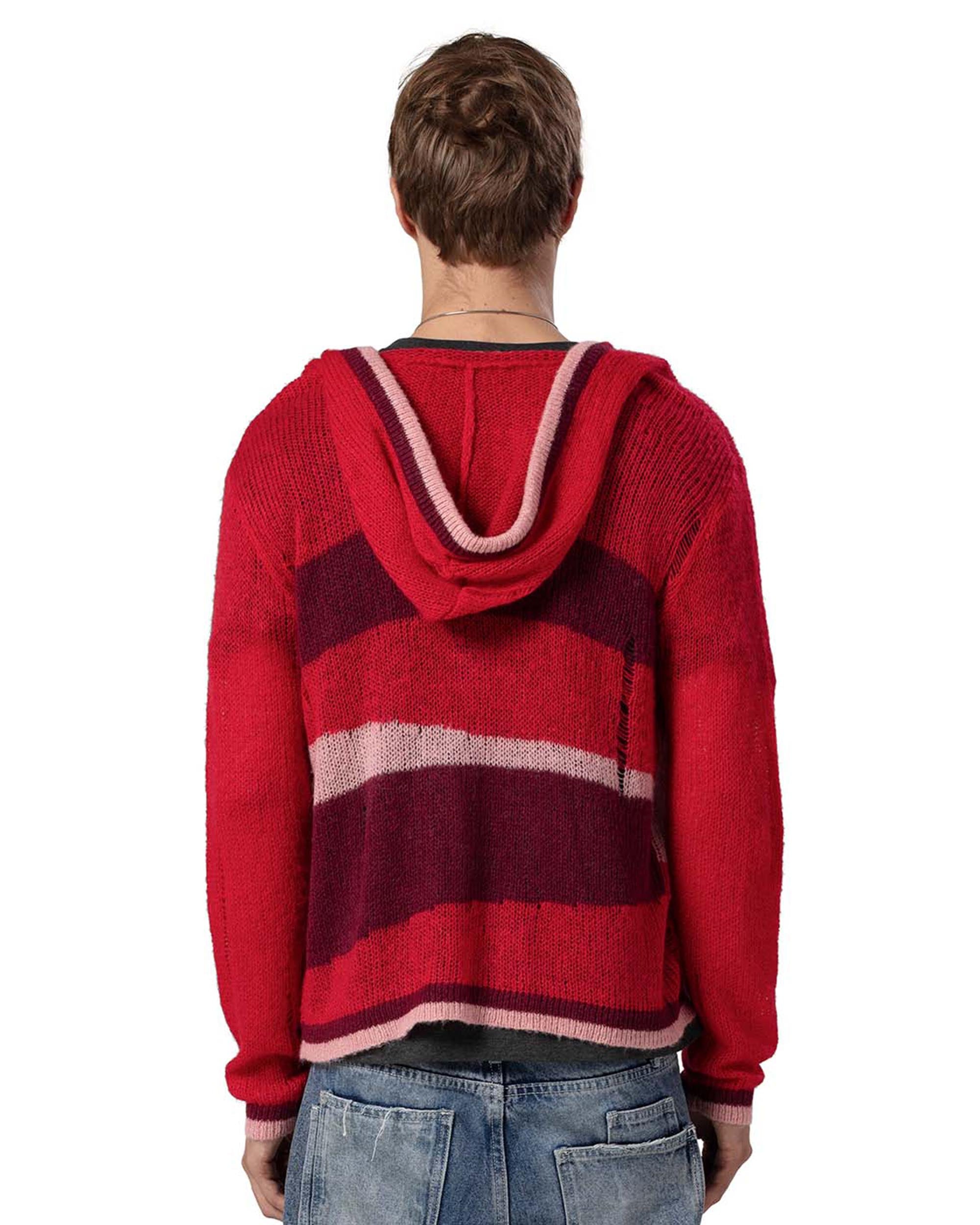 Red Hooded Cardigan – Racer Worldwide