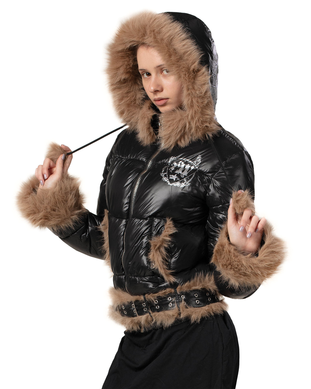 Slim Furry Puffer Jacket – Racer Worldwide
