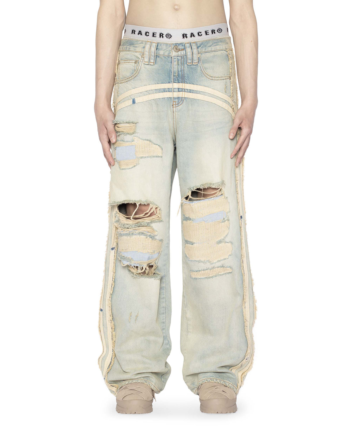 Light Blue Track Jeans – Racer Worldwide