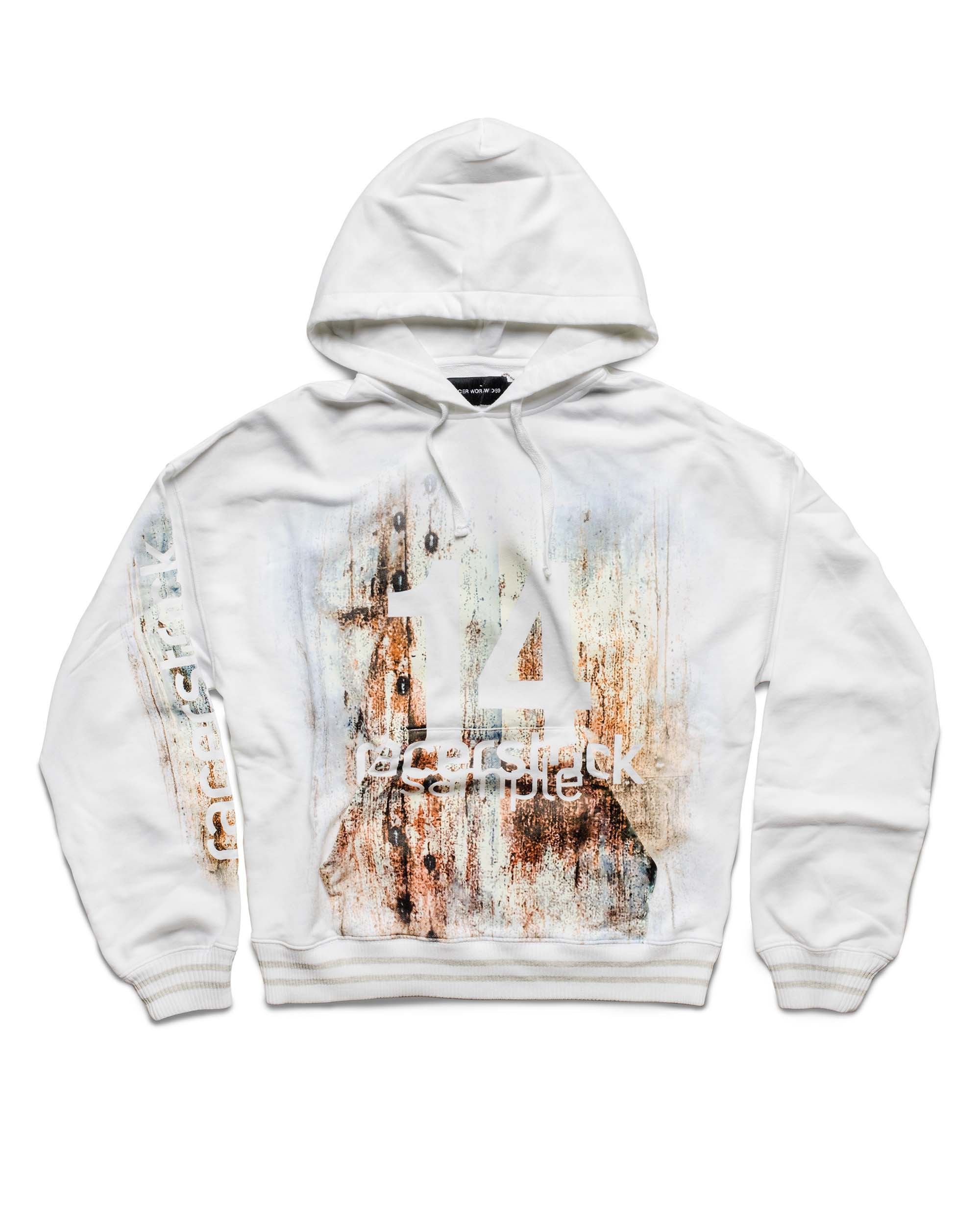 国内で当店のみ Racer Worldwide - Rust Hoodie White Rust Hoodie – Racer Worldwide