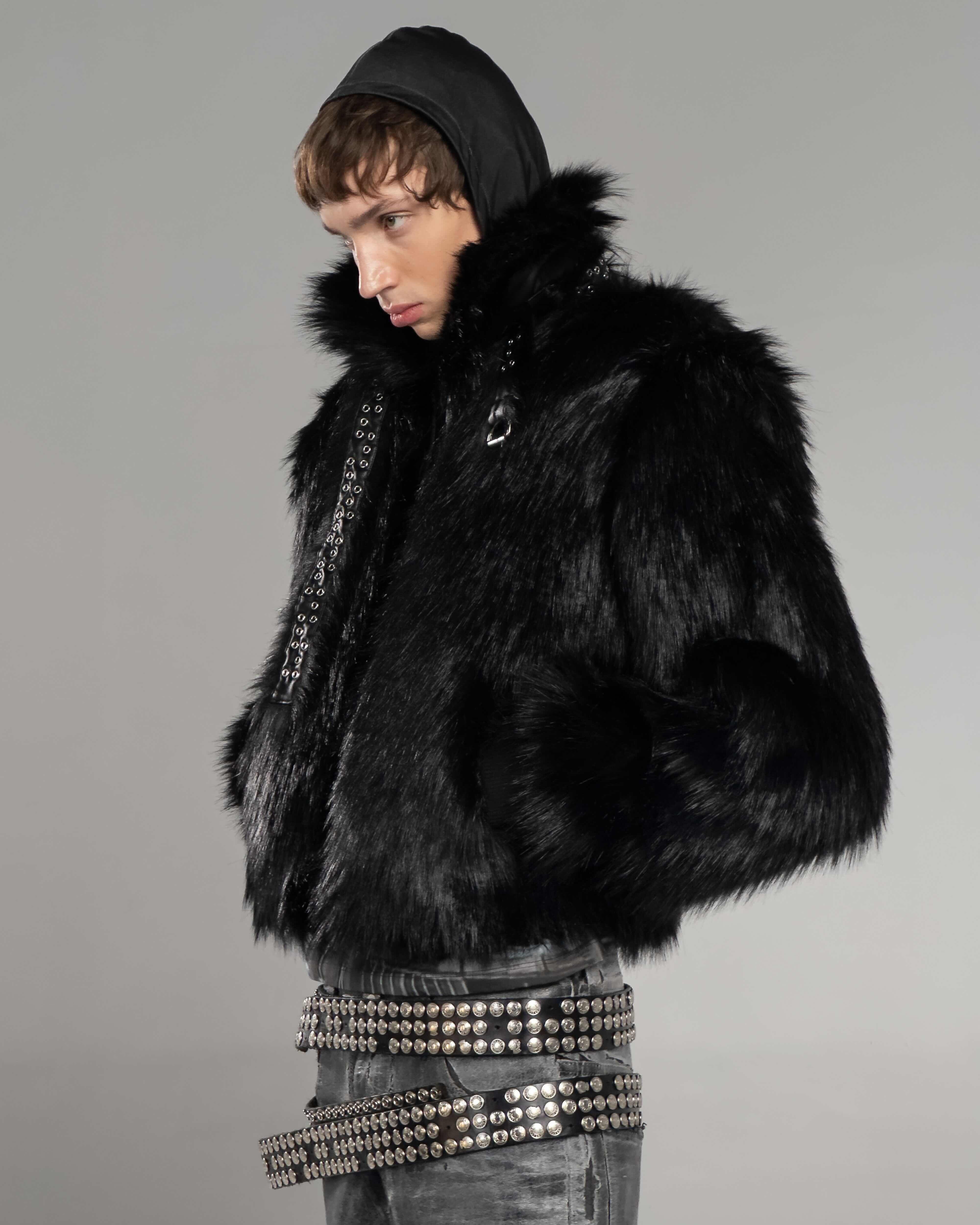 【正規品】racerworldwide black fur bomber Black Fur Bomber – Racer Worldwide