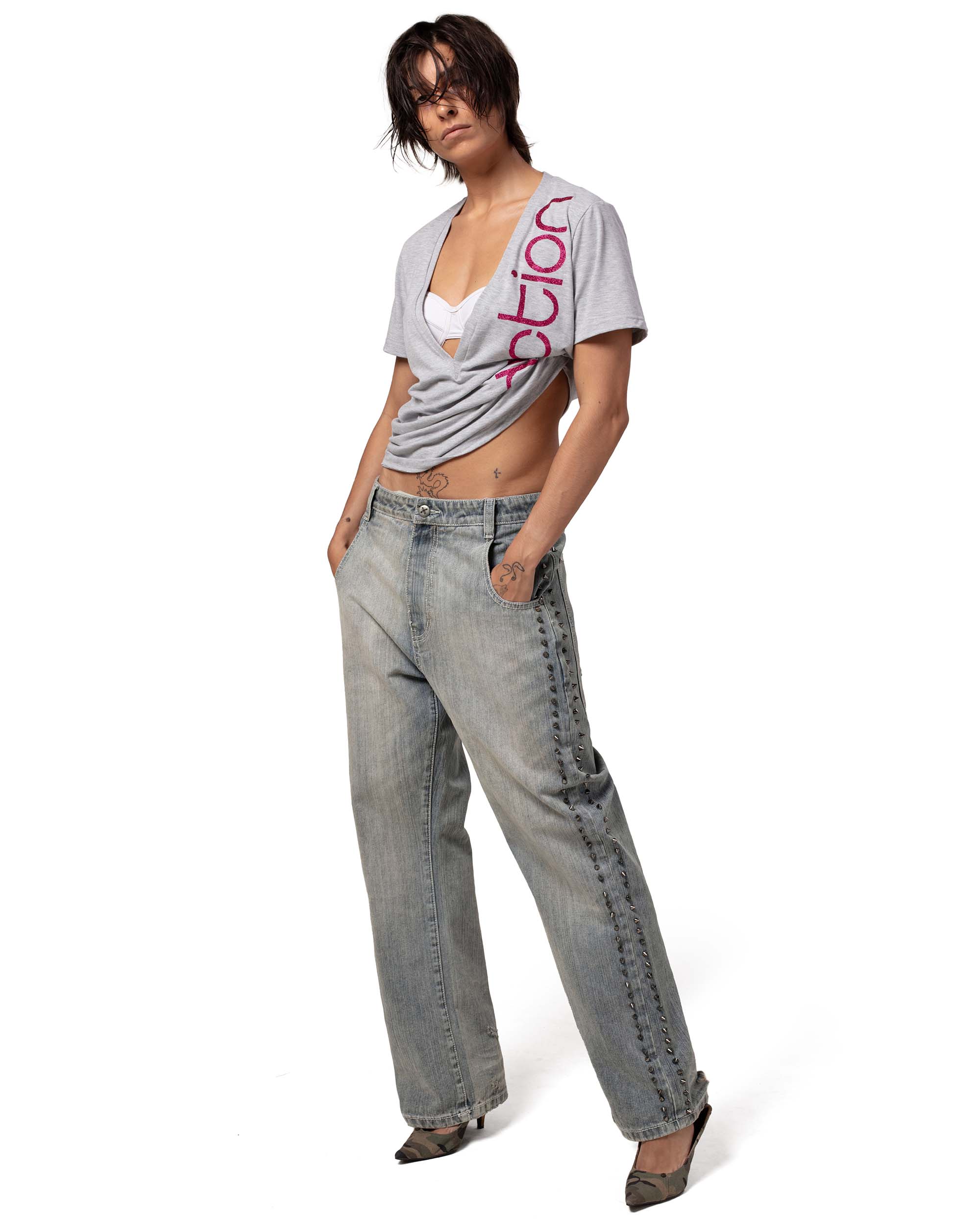 新品　Spick and Span 51/2 BAGGY DENIM 27 新品 Spick and Span 51/2 BAGGY DENIM 27 Mother Spinner Zip