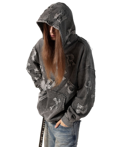 【RACER WORLDWIDE】Washed Patch Hoodie Washed Black Patch Hoodie – Racer Worldwide
