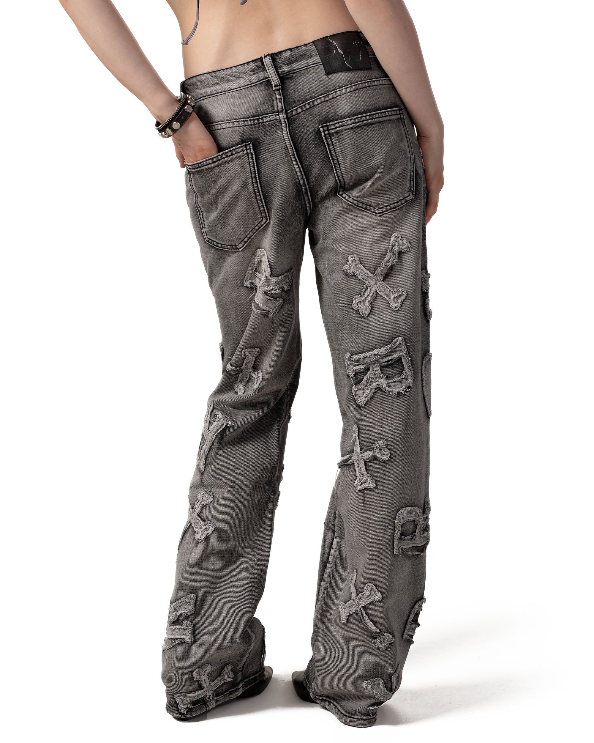 Washed Black Patch Denim – Racer Worldwide Washed Black Patch Denim – Racer Worldwide