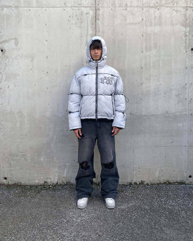 White camo winter jacket hotsell