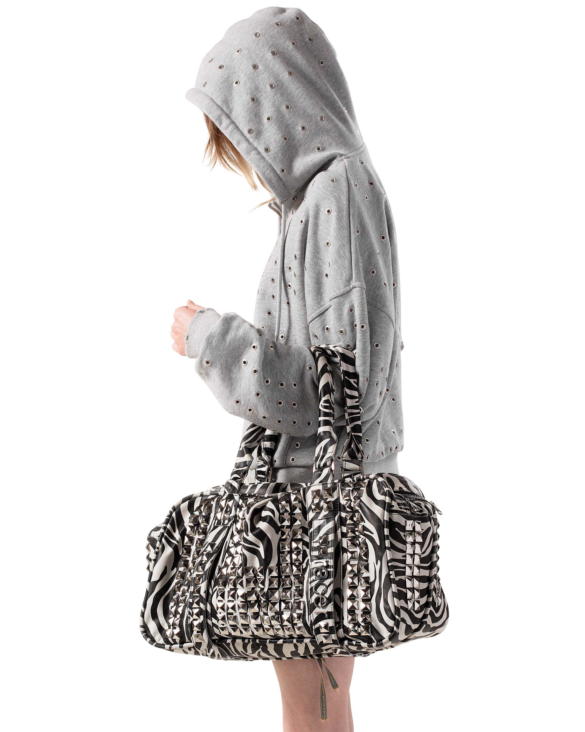 Zebra Racer Zebra Studded Leather Bag – Racer Worldwide
