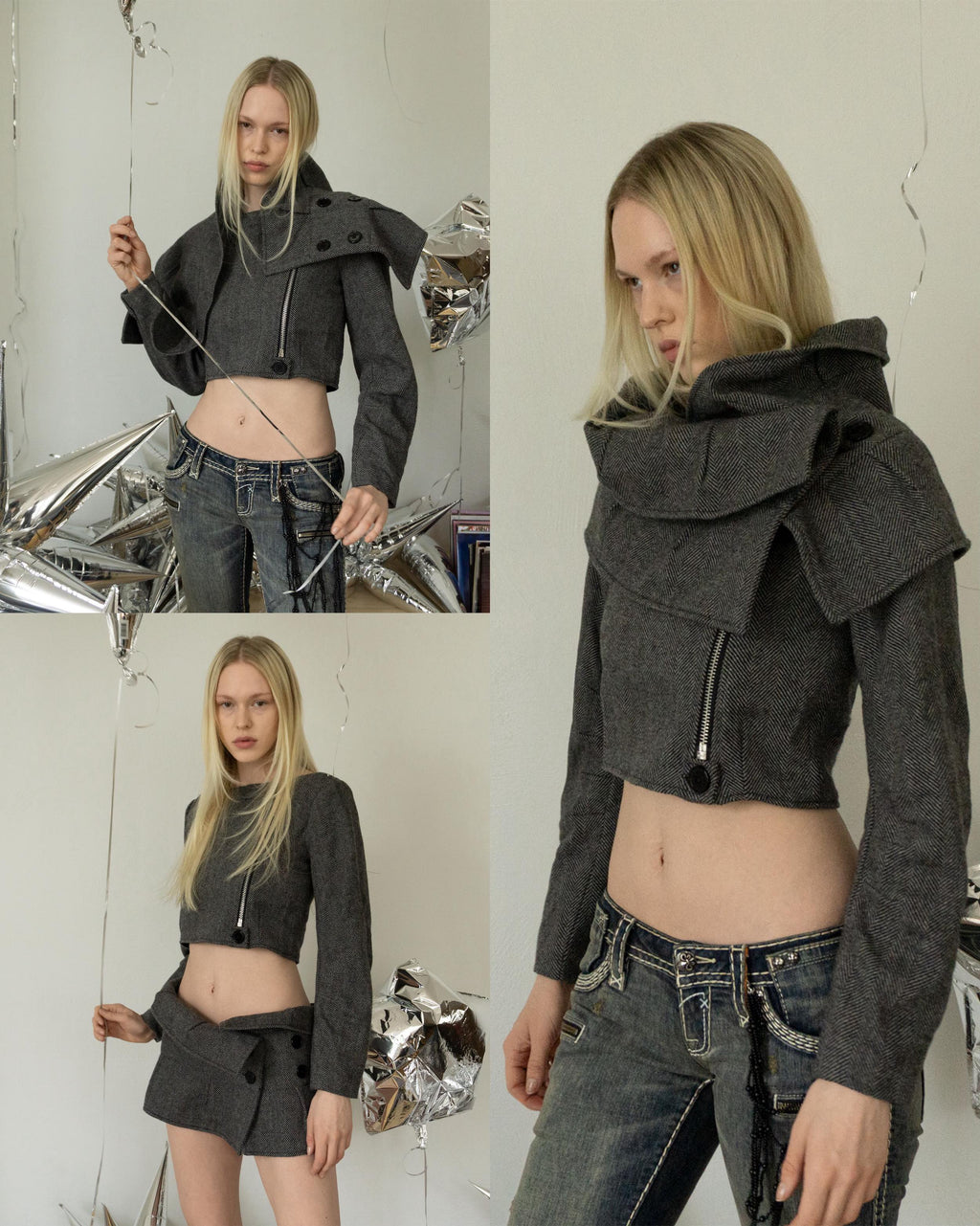 Herringbone Transformer Jacket