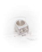 925 Silver Block Ring