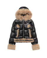 Slim Furry Puffer Jacket