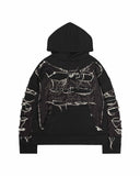 Black Work Hoodie