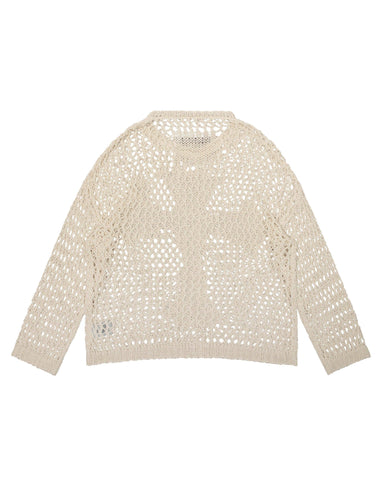 Beige Cross Net Sweater – Racer Worldwide Beige Cross Net Sweater – Racer Worldwide