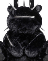 Black Plush Racer Bear Bag