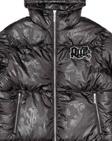 Black Camo Puffer Jacket 2.0