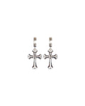 925 Silver Cross Earrings