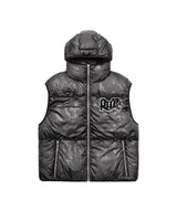 Black Camo Puffer Vest