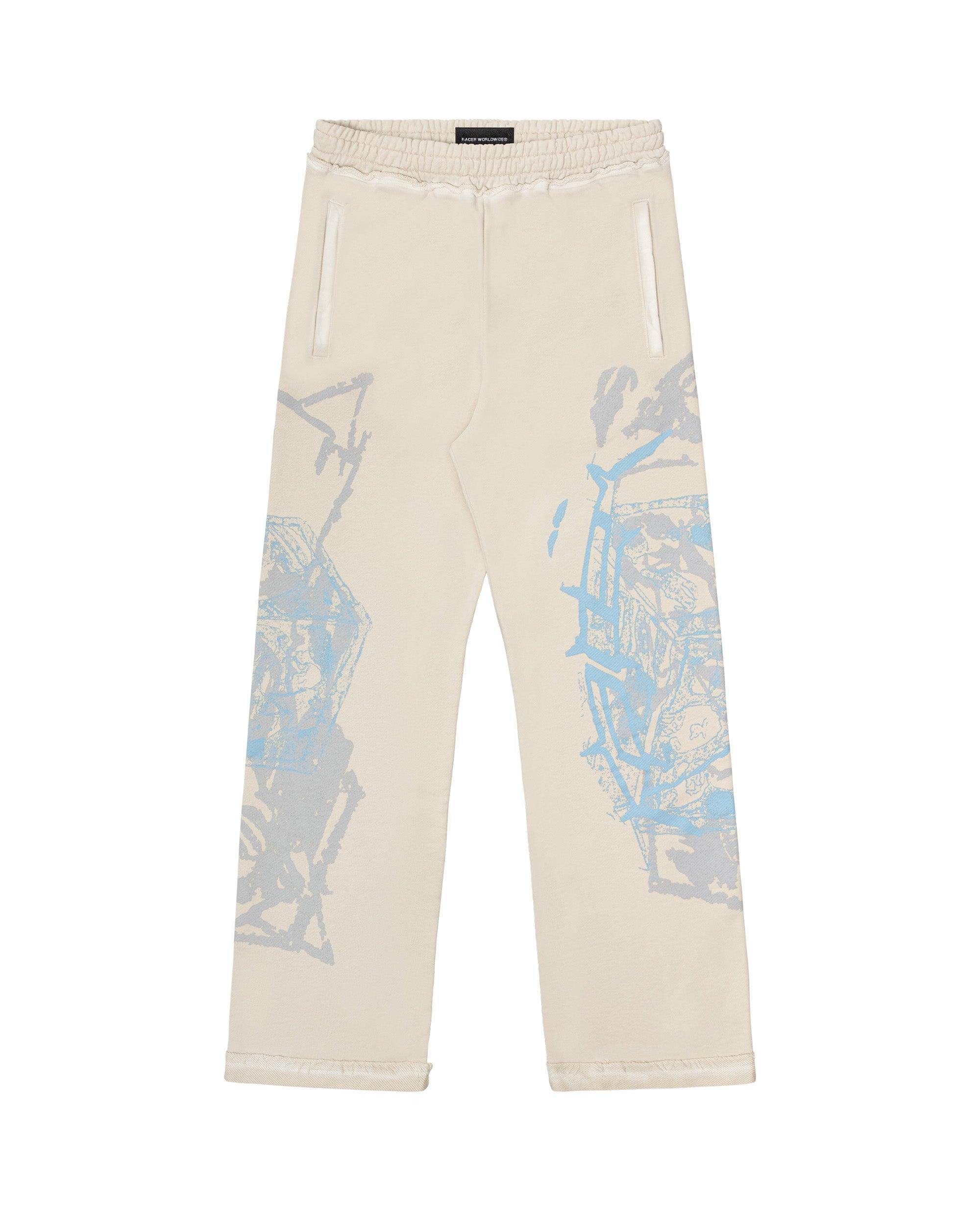 注目の的！【RACER WORLDWIDE】Faded Silver Track Sweatpants SK8 Sweatpants – Racer Worldwide