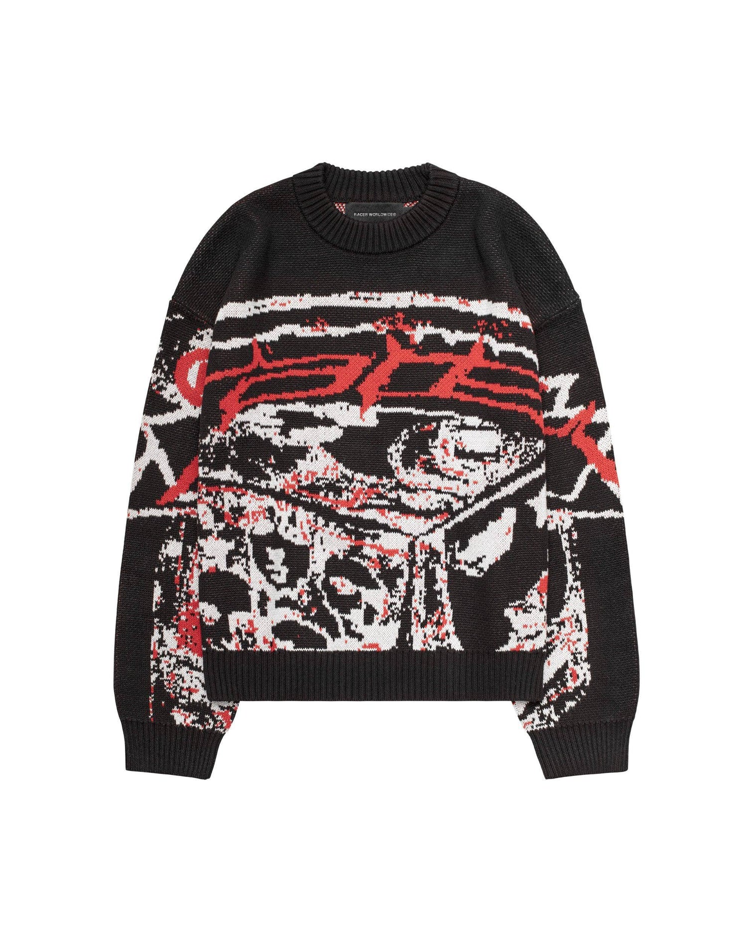"RED" Knit Sweater Racer Worldwide