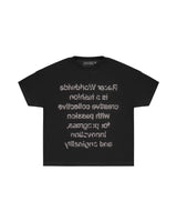Black Studded Censored T-Shirt